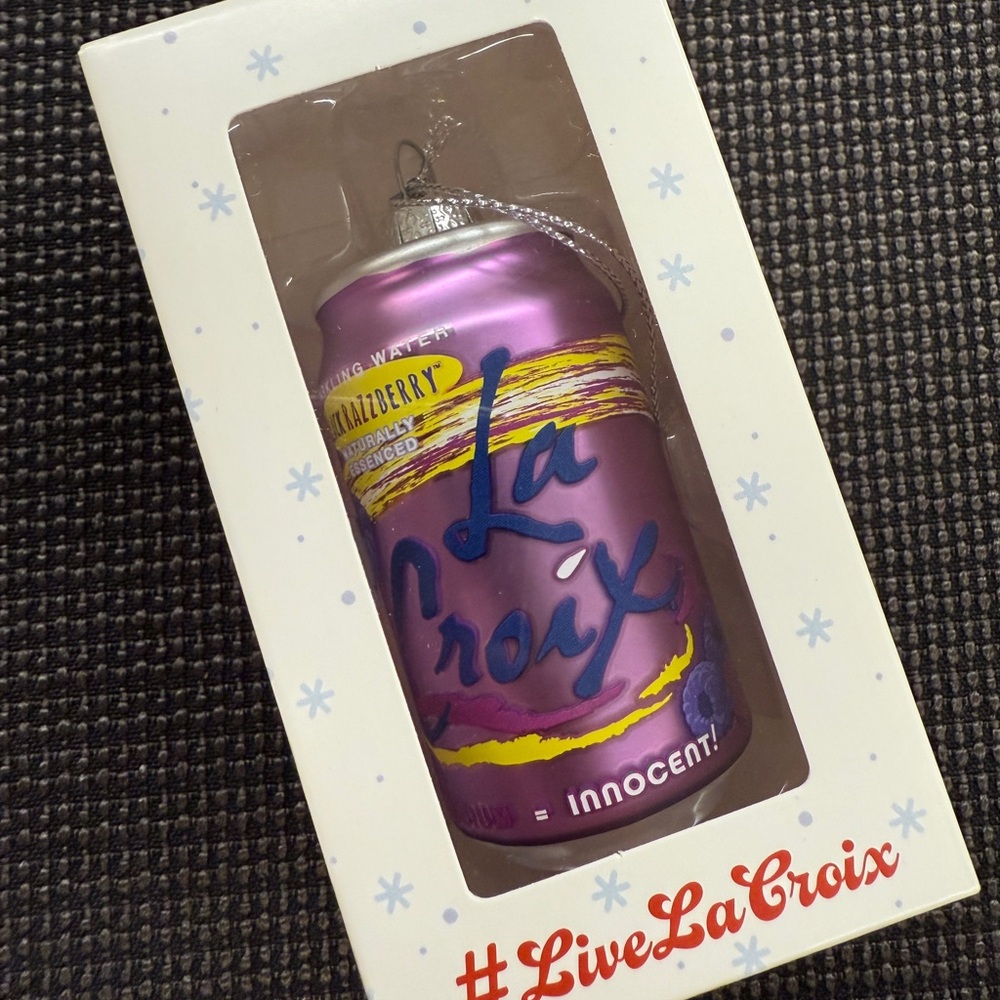 LaCroix Black Razzberry Holiday Ornament